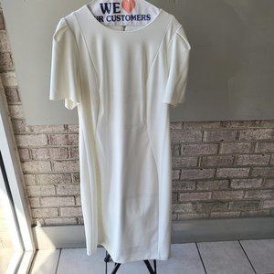 Calvin Klein Plus Size Tulip-Sleeve Sheath Dress